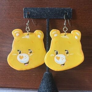 Funshine bear Care Bear earrings